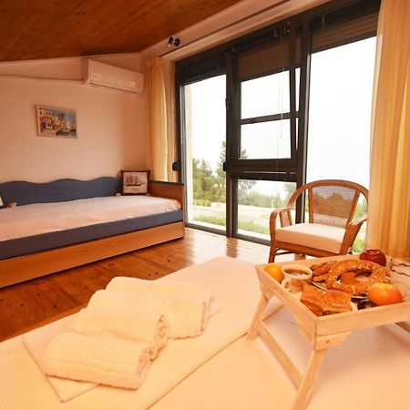 Olia Sea View Shared Pool Villa, Nea Fokea Exterior photo